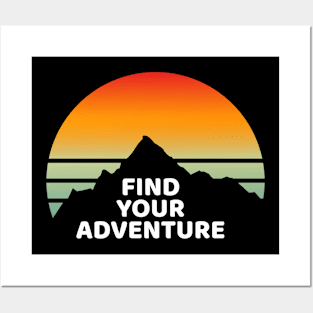 Find Your Adventure Backpacking Posters and Art